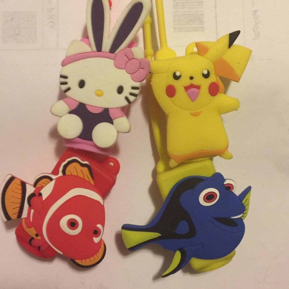 Hand Sanitizer holder Dory Nemo Pikachu